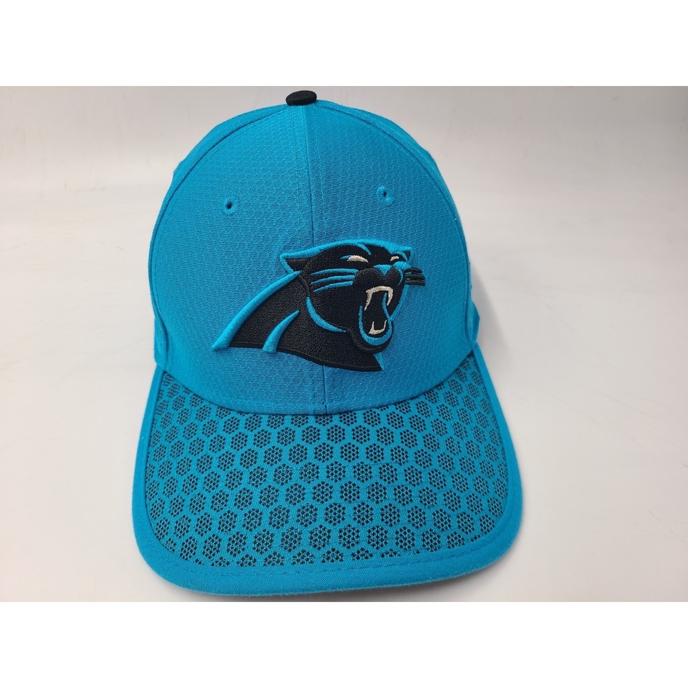 Carolina Panthers New Era 39Thirty Flex Fitted M-L Hat Cap Polyester NFL Blue